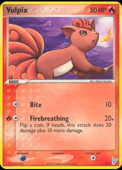 2006 EX Trainer Kit 2 Minun Vulpix #7 card