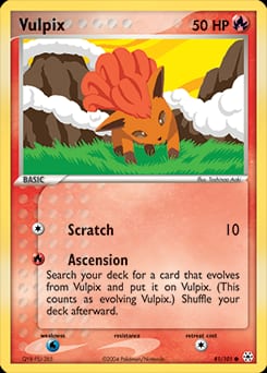 2004 Hidden Legends Vulpix #81 card