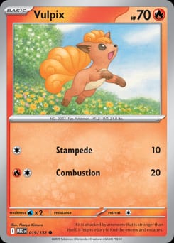 2025 Mega Evolution Vulpix #19 card