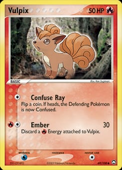 2007 Power Keepers Vulpix #69 card