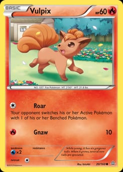 2015 Primal Clash Vulpix #20 card