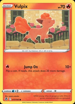 2022 Silver Tempest Vulpix #17 card