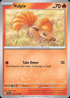 2024 Surging Sparks Vulpix #16 card