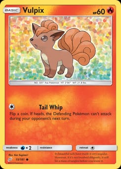 2019 Team Up Vulpix #15 card