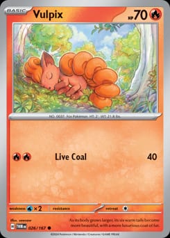 2024 Twilight Masquerade Vulpix #26 card