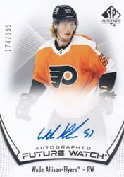 2021-22 SP Authentic Base Set Wade Allison #113 card