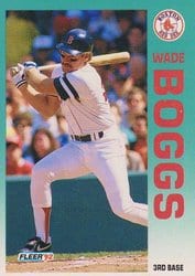 1992 Fleer Base Set Wade Boggs #32 card