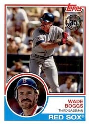 2018 Topps 1983 Topps Baseball 35th Anniversary Wade Boggs #83-100 card