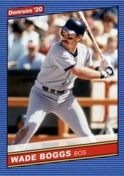 2020 Donruss Base Set Wade Boggs #215 card