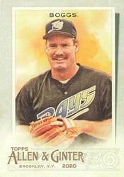 2020 Topps Allen & Ginter Base Set Wade Boggs #126 card