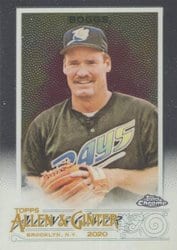2020 Topps Allen & Ginter Chrome Base Set Wade Boggs #126 card