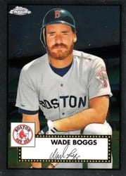 2021 Topps Chrome Platinum Anniversary Base Set Wade Boggs #509 card