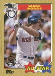 2022 Topps 1987 Topps Baseball All-Stars Wade Boggs #87AS-14 card