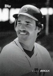 2022 Topps Black & White Base Set Wade Boggs #32 card