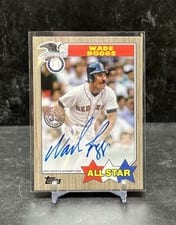 2022 Topps Update 1987 Topps Autographs Wade Boggs #87ASA-WB card