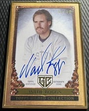 2023 Topps Gilded Collection Gallery of Gold Autographs Wade Boggs #GOG-WBO card