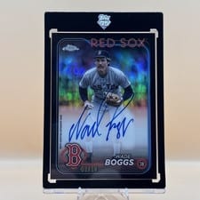 2024 Topps Chrome Update Legend Autographs Wade Boggs #CLA-WB card