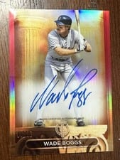 2024 Topps Tribute Pillars Of The Game Autographs Wade Boggs #PTGA-WB card