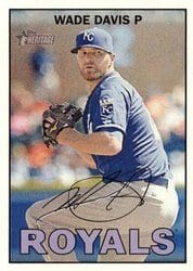 2016 Topps Heritage Base Set Wade Davis #293 card