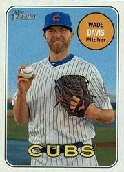 2018 Topps Heritage Base Set Wade Davis #430 card
