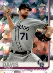 2019 Topps Chrome Sapphire Edition Base Set Wade Davis #81 card