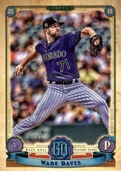 2019 Topps Gypsy Queen Base Set Wade Davis #135 card