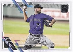2021 Topps Base Set Wade Davis #206 card