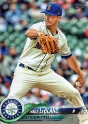 2018 Topps Update Base Set Wade LeBlanc #US123 card