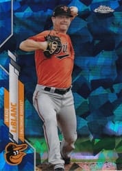 2020 Topps Chrome Update Sapphire Edition Base Set Wade LeBlanc #U-244 card