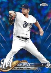 2018 Topps Chrome Sapphire Edition Base Set Wade Miley #359 card