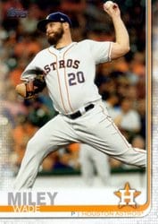 2019 Topps Update Base Set Wade Miley #US273 card