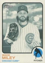 2022 Topps Heritage Base Set Wade Miley #716b card