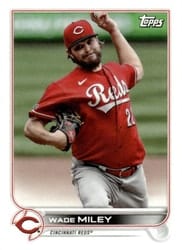2022 Topps Mini Base Set Wade Miley #203 card
