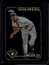 2024 Topps Chrome Sapphire Edition Base Set Wade Miley #671 card