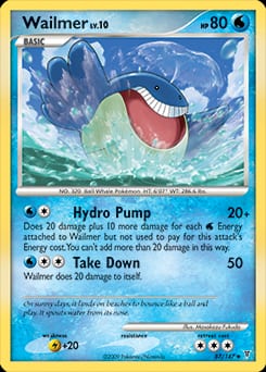Supreme Victors Wailmer #87 card