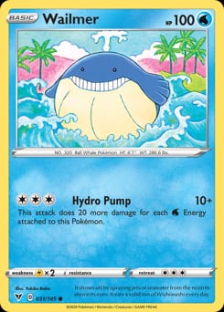 Vivid Voltage Wailmer #31 card