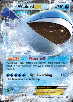 Primal Clash Wailord-EX #38 card
