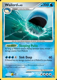 2008 Great Encounters Wailord #30 card