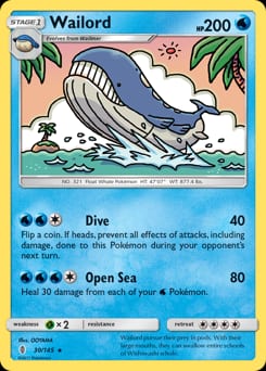 2017 Guardians Rising Wailord #30 card