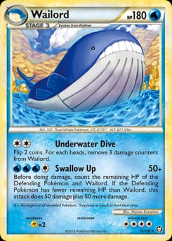 2010 HS—Triumphant Wailord #31 card