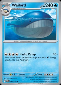 2025 Journey Together Wailord #41 card