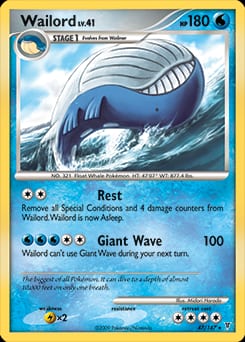 2009 Supreme Victors Wailord #47 card
