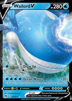 Champion's Path Wailord V #13 card