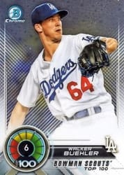 2018 Bowman Scouts Top 100 Walker Buehler #BTP-6 card