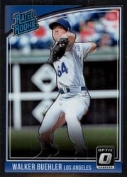2018 Donruss Optic Base Set Walker Buehler #41b card