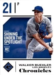 2018 Panini Chronicles Base Set Walker Buehler #12 card