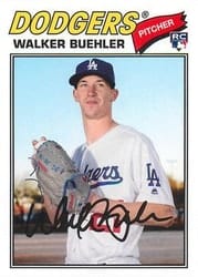 2018 Topps Archives Base Set Walker Buehler #198 card