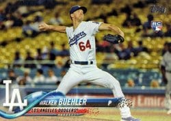 2018 Topps Base Set Walker Buehler #177 card