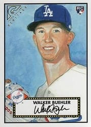 2018 Topps Gallery Heritage Walker Buehler #H-38 card