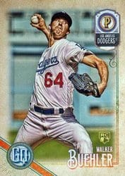 2018 Topps Gypsy Queen Base Set Walker Buehler #222 card